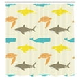 thumbnail image 3 of Ambesonne Animal Shower Curtain, Whale Shark and Turtle, 69"Wx75"L, Ivory Taupe Peach, 3 of 5