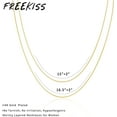 thumbnail image 5 of Herringbone Necklace for Women,Dainty Gold Necklace,14k Gold Plated Snake,Gold Chain Choker Necklaces,Simple Gold Layered Necklaces,Gold Jewelry Gift for Women, 5 of 16