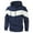 Navy, variant on Men's Hoodies Outdoor Sweatshirts Loose Drawstring Hoody Pullover Hoodie Workwear Fall Sweater Long Sleeve Tops Color Block Casual Hooded Sweatshirts for Sports Hiking Running
