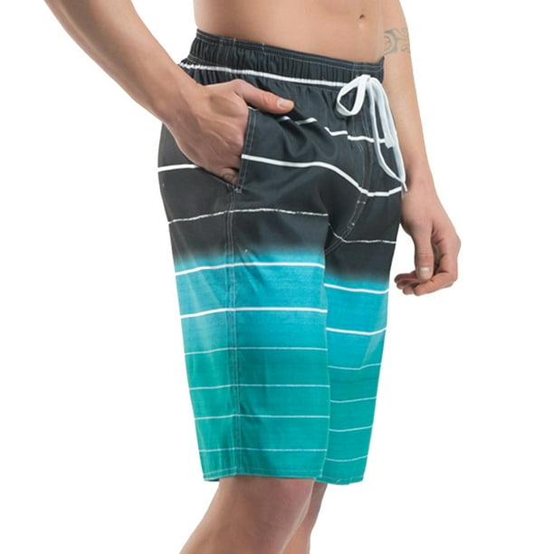 Pantalones cortos a rayas para hombre Pantalones cortos de playa para hombre Pantalones cortos de verano de secado rápido sueltos Pantalones cortos de surf Adepaton BST3007165-1
