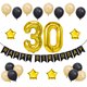 thumbnail image 3 of KAKOWELY 23 piezas de decoraciones para fiesta de cumpleaños número 30, globos de aluminio, banderines y globos de látex., 3 of 4