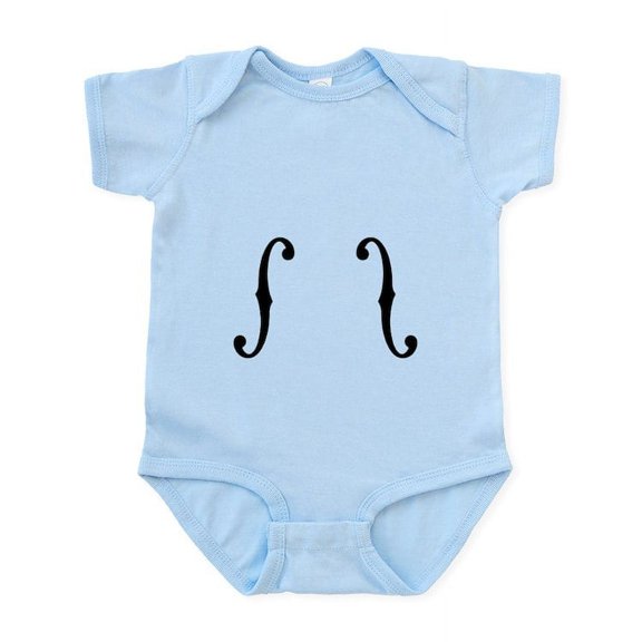 CafePress - F Holes Infant Bodysuit - Baby Light Bodysuit, Size Newborn - 24 Months