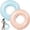 Blue, Orange, variant on 2 Pcs Large Adult Size Pool Ring Floats Swim Ring with Handles 47. 24 Inch Inflatable Swimming Pool Floats Tubes for Adults Teens for Beach Summer Lounger Party