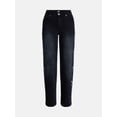 thumbnail image 5 of Madden NYC Women’s Ultra 90's Jeans with Bow Embroidery, 32'' Inseam, Sizes 00-18, 5 of 5