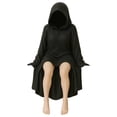thumbnail image 3 of 6 Inch Gothic Queen Statue - Hand-Painted Resin Dark Decor Figurine for Bookshelf, Halloween, Witchy Home Decor, Theater Lover Gift (Black), 3 of 6
