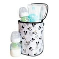 thumbnail image 2 of J.L. Childress Disney Baby Two COOL Breastmilk Cooler, Baby Bottle & Food Bag, Mickey Minnie Ivory, 2 of 6