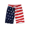 thumbnail image 1 of Boys' American Flag Swim Trunk, Little Kids 4th of July Swimsuit for Boys, Quick Dry Beach Shorts Summer Boardshorts, 1 of 8