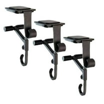 Mantel Hooks [Fireplace Stocking And Garland Hanger] Each Mantle Holder Has Two Hooks For Purpose Hold Christmas Stocking And Garland Wrought Padded Contact Points 3pcs