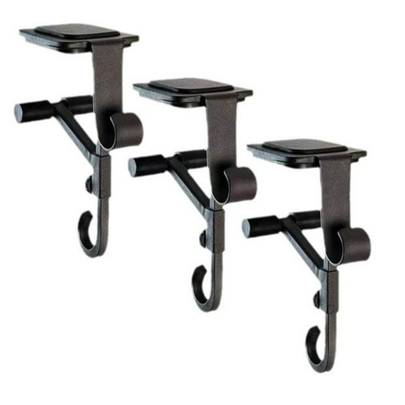 Mantel Hooks [Fireplace Stocking And Garland Hanger] Each Mantle Holder Has Two Hooks For Purpose Hold Christmas Stocking And Garland Wrought Padded Contact Points 3pcs