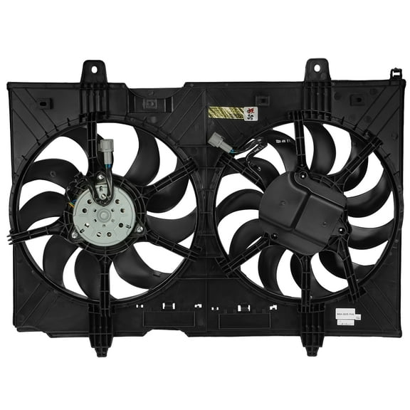 DNA Motoring Radiator Cooling Fan Assembly for 2008-2015 Nissan Rogue Select 2.5L, OEM-RF-0243