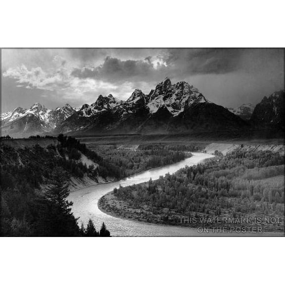Grand Teton National Park, by Ansel Adams - 24"x36" Poster