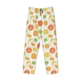 thumbnail image 4 of Goofa Colorful Lemons Printed Soft Pajama Pants for Men, Wide Leg Comfy Casual Lounge Yoga Pants-, 4 of 9