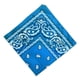 thumbnail image 3 of Bandana de algodón Colcomx con estampado de cachemira Paisley Azul, 3 of 6