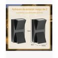 thumbnail image 4 of 2pcs Lámpara De Pared 14cm Led Moderna Para Uso Exterior color negro, 4 of 4