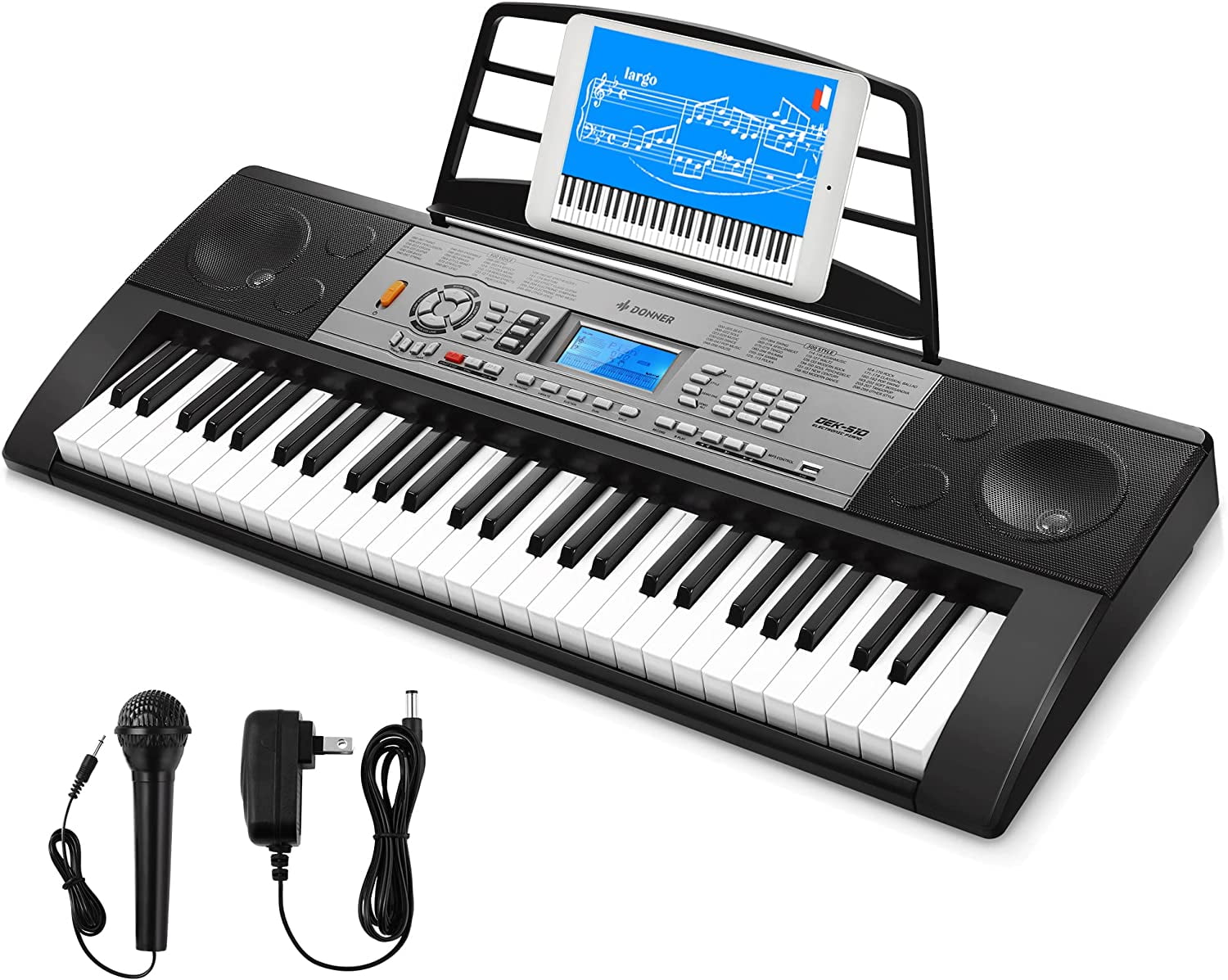Keyboard Piano for Kids Fresh Household Kids Piano 54 Keys Electronic Musical Instrument with Microphone and MP3 Input for Christmas Birthday Gift 