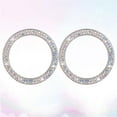 thumbnail image 4 of FRCOLOR car bling ring 2PCS Car Ignition Button Ring Sticker Engine Start Stop Button Ring Decal Crystal Bling Rhinestone Car Decor Accessories (Colorful),1.57"X1.57"X0.2", 4 of 4