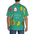 thumbnail image 3 of Kdxio Men'S Hawaiian Shirt For Men Short Sleeve Shirt Tropical Fruit Summer Casual Holiday Beach Button Down T-Shirts, 3 of 5
