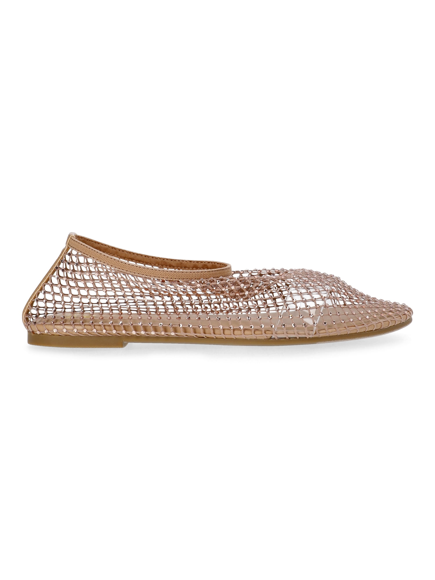 Madden NYC Women's Studded Mesh Flat Shoes
