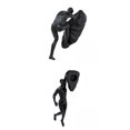 thumbnail image 1 of 2 Piezas en Nórdica Colgante de Pared Decoración Estatua Estatuil Decoración para hogar Gloria Escultura colgante de pared, 1 of 9