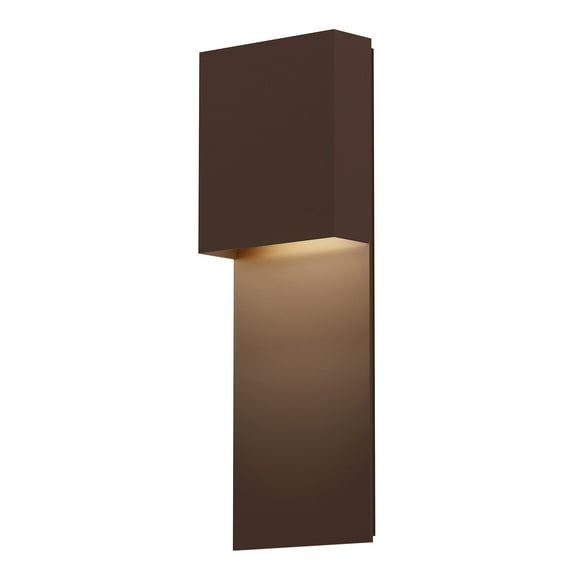 Sonneman 7106-Wl Flat Box 17" Tall Integrated Led Outdoor Wall Sconce - Bronze