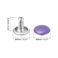 thumbnail image 2 of Unique Bargains 100 Sets Leather Rivets 8mm Double Cap Rivets 8.5mm Height Studs Purple, 2 of 5