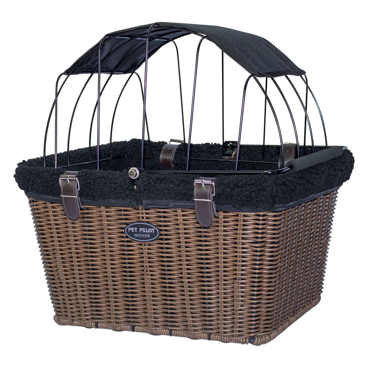 Travelin K9 2019 PetPilot MAX Wicker Larger Bike basket Includes