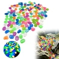 thumbnail image 2 of Acrylic Luminous Stones, 250G, Mixed Color Luminous Stones, Mohdy Plastic Household Stones, Outdoor Luminous Stones For Walkways Garden River Pebbles Artificial For Walkway Stepping Stone Paths, 2 of 9