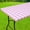 Pink and White, variant on Rectangle Picnic Table Cloth, Elastic Waterproof Fitted Vinyl Tablecloths, Flannel Backed Buffalo Plaid Table Covers for Dining, Camping, Outdoor (Black and White, 30" x 60")