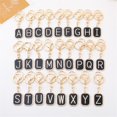 thumbnail image 4 of Lujo Rhinestone 26 Letras Inglesas Llavero De Moda Cuadrado Hip Hop Mochila Colgante Adornos Coche Baratija Accesorios, 4 of 4