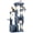 Light blue, variant on Cat Tree, Cat Tower for Indoor Cats, 156cm Multi-Level Cats House Furniture with Perch, Sisal Scratching Post, 2 Spacious Condos & Play Toys, Pet Activity Centre for Indoor Kittens