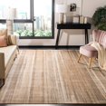 thumbnail image 1 of SAFAVIEH Vintage Collection 8' x 10' Caramel VTG172 Modern Stripe Distressed Premium Viscose Area Rug, 1 of 2