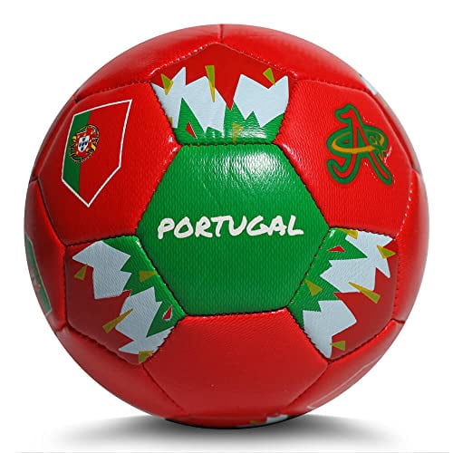 Portugal Soccer Ball World Cup 2022, Mini Size 2 Skills Ball, Leather