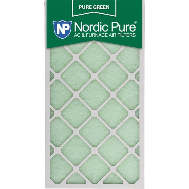Nordic Pure 16x25x1 Pure Green Eco-Friendly AC Furnace Air Filters 12 Pack