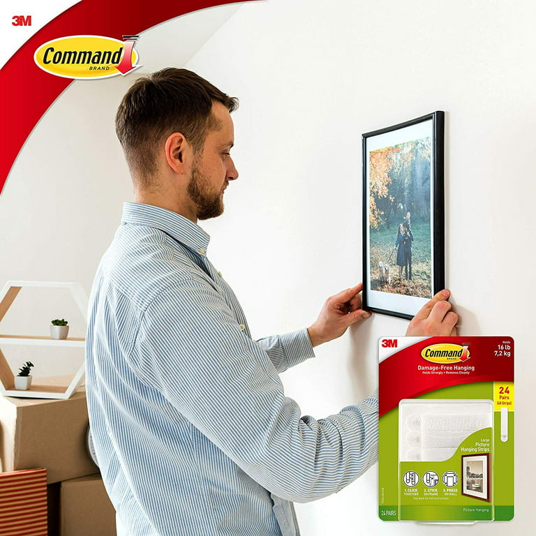How to Use 3M Command Strips & hang Pictures on your walls without