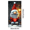 thumbnail image 3 of LSLJS Christmas Door Cover Winter Multistyle Door Cover House Background Christmas Decoration for Year Holiday Indoor Outdoor, 35x71", 3 of 6