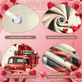 thumbnail image 4 of Red Theme Valentine Banner Heart-shaped Love Display Polka Dot Pattern Striped Design Heart Backdrop for Valentine's Day Romantic Party Wedding Reception, 4 of 9