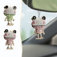 thumbnail image 1 of Fiudx Colgante de Rana para Coche, Decoración de Diamantes de Imitación, Colgador para Espejo Retrovisor, Adorno Original para El Interior Del Coche, Durabilidad Inigualable, Regalo Perfecto, para Ho, 1 of 5