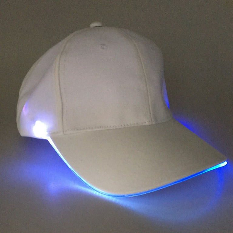 GMMGLT LED Baseball Hat Luminous Cap Fashion unisex Solid Color Christmas Party Peaked Adjustable Sports Travel Glow Caps Sun at Night Stage, Adult