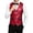 Red, variant on hoksml Men's Glitter V-Neck Suit Vest, 4 Button Slim Fit Formal Waistcoat with Adjustable Back Strap and Pockets, Wedding Party Dress Vest