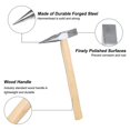 thumbnail image 2 of 2 Piezas de Martillo de Soldadura de 9 Oz, Martillo de Acero para Electricista con de Madera para Quitar y Reparar, 2 of 5
