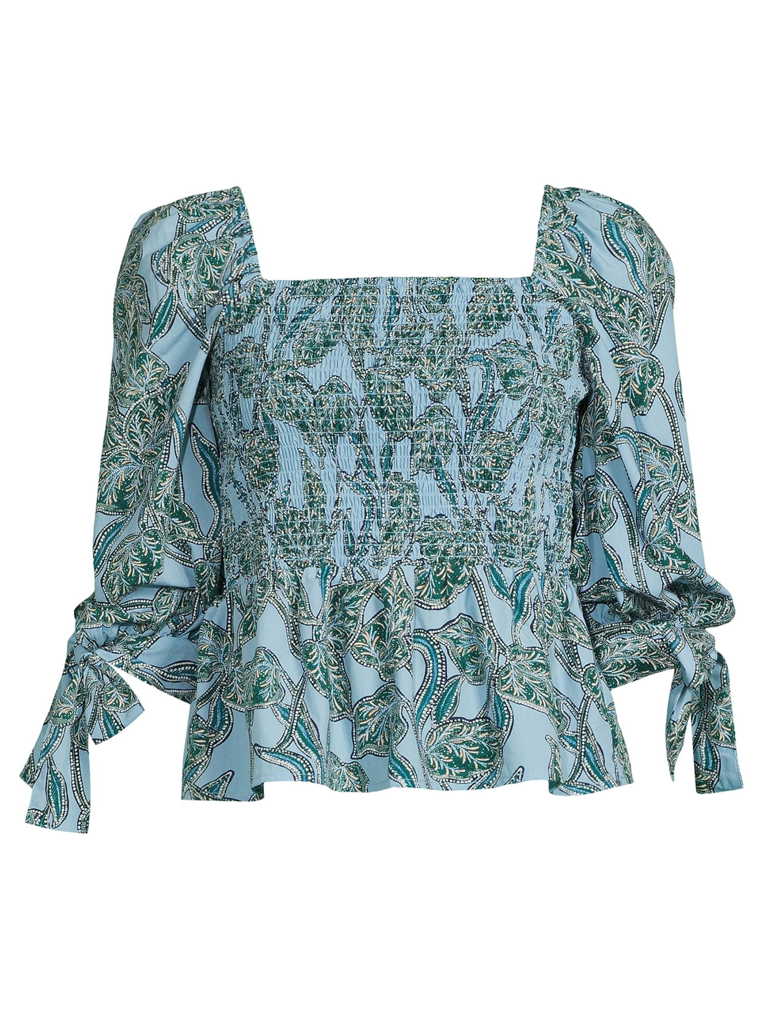 Time and Tru Women's Puff Sleeve Top