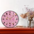 thumbnail image 6 of Ice Cream Wall Clock Modern Small Clock Gold Hands for Office, Home, Bedroom,School 9.84in, 6 of 11