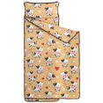 thumbnail image 2 of Cow and Heart Yellow Pattern Toddler Nap Mat with Pillow & Blanket, Soft Sleeping Mat for Preschool Daycare Travel Sleepovers, 2 of 6