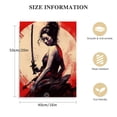thumbnail image 2 of Nawypu  Retro Asian Art Poster Geisha Samurai Decor Japanese Wall Decor Contemporary Japanese Poster Asian Decor Canvas Painting Pictures for Wall Art, 2 of 5