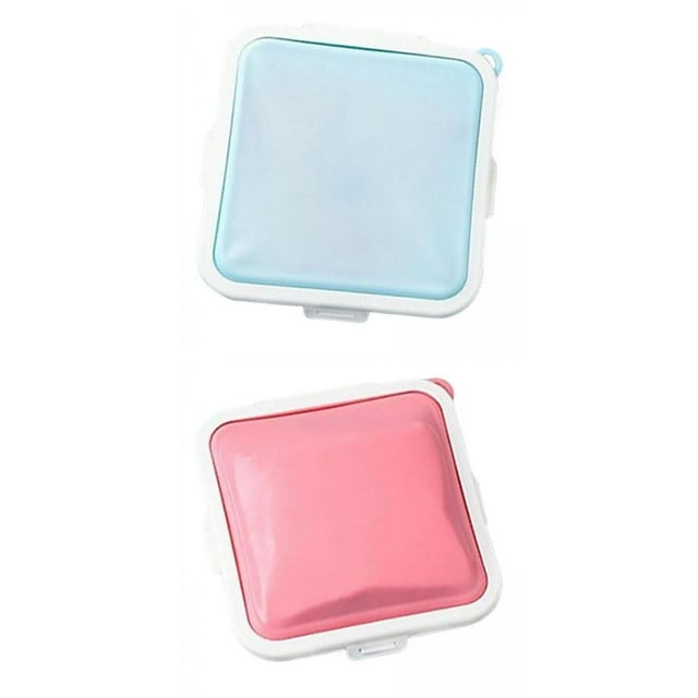 2 cajas de silicona para sándwich, almacenamiento de alimentos, apto para microondas, reutilizable.