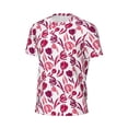 thumbnail image 6 of Wukai Tulips Flowers Print Men's Short-Sleeved Mesh T-Shirt,Quick-Dry Short Sleeve Workout T-Shirt-5X-Large, 6 of 8