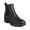 Black Smooth, variant on Womens Kelce Faux-Leather Slip-On Ankle Boots