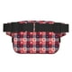 thumbnail image 3 of Fotbe Heart Plaid Cangurera Cuadrada con Estampado de Doble Capa, Bolsa de Cintura Ajustable Mini para Hombres y Mujeres, 3 of 9