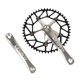 thumbnail image 1 of Juego de bielas para bicicleta, aleación de aluminio de una , juego de bielas para bicicleta de carretera para bicicleta de carretera, bicicl Plata 50T Baoblaze Juego de bielas de plato de bicicleta, 1 of 6