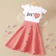 thumbnail image 2 of Teen Dresses Party Print Plaid Ruffle Sleeves Princess Summer Patchwork Girls Dress Red 6-7 Years, 2 of 4